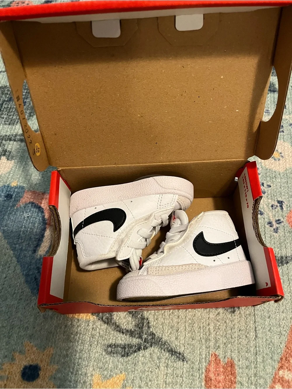 Nike Baby White & Black Blazers